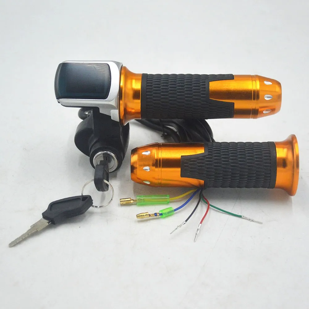 Top 24V 36V 48V ebike throttle accelerator with LCD battery display Indicator/ON-OFF Key Lock for electric bike/bicycle/scooter 2 Top 24V 36V 48V ebike throttle accelerator with LCD battery display Indicator/ON-OFF Key Lock for electric bike/bicycle/scooter 2