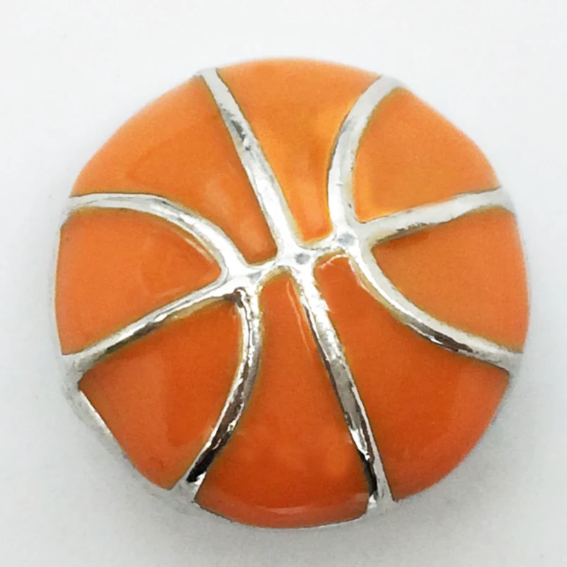 

XH6105 basketball Metal Snap button Jewelry For Bracelet (fit 18mm 20mm Snap)