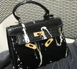 Новинка 2019 года для женщин сумка Змеиный Бренд Дизайн Повседневная сумка для покупок сумки на плечо элегантный OL женская