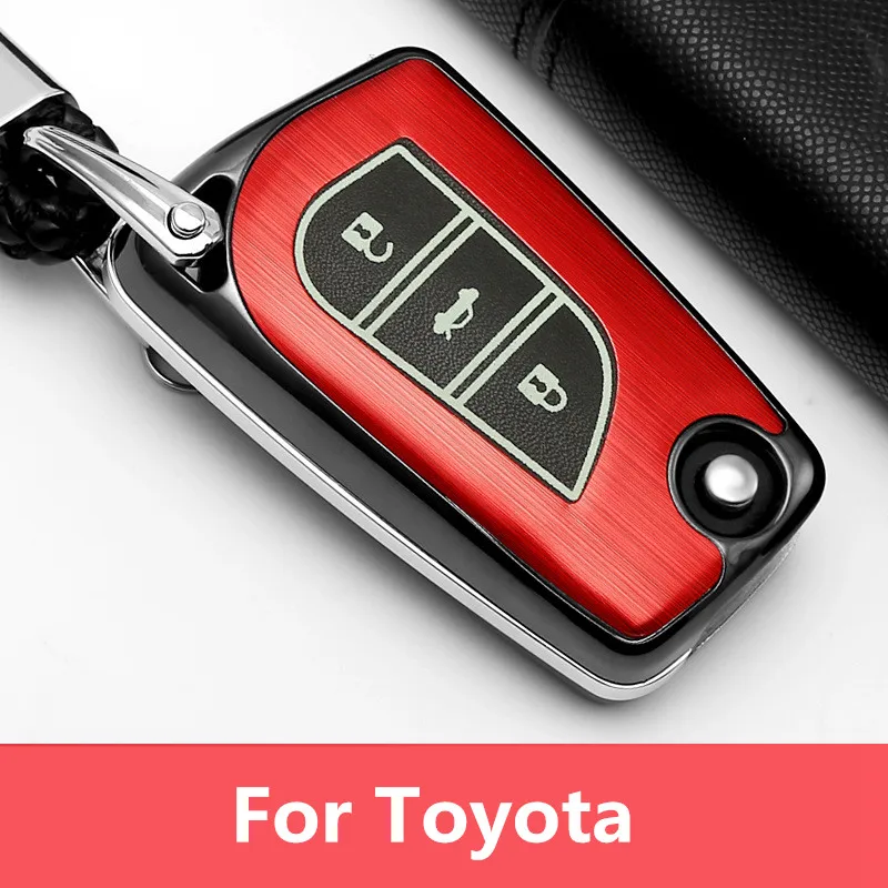 luminous Car Remote key case For Toyota Auris Corolla Avensis Verso Yaris Aygo Scion TC IM keychain Concise Durable