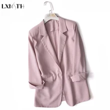 Summer Autumn Jacket Coat Women 2018 Fashion Thin Single Button Long Sleeve Chiffon Blazer Ladies Business Suit Casual Outerwear Summer Autumn Jacket Coat Women 2018 Fashion Thin Single Button Long Sleeve Chiffon Blazer Ladies Business Suit Casual Outerwear