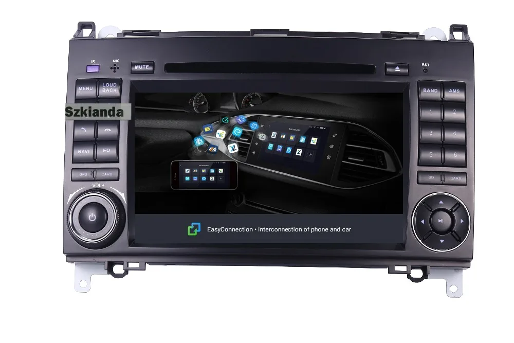 Автомобильный DVD плеер 7 дюймовый IPS сенсорный экран Android 10 для Mercedes benz B200 W169 A160 Viano