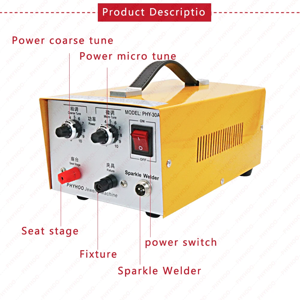 30A аппарат для точечной сварки ювелирных изделий металлическое ожерелье круг сварочный аппарат восстановление металлический разрыв ювелирных изделий инструменты для изготовления 200W