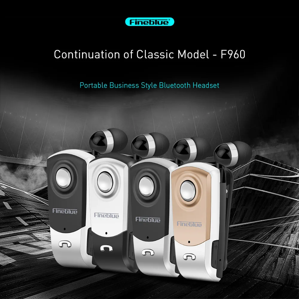 FineBlue F960 беспроводной драйвер Bluetooth V4.0 наушники с вибрацией напоминают об