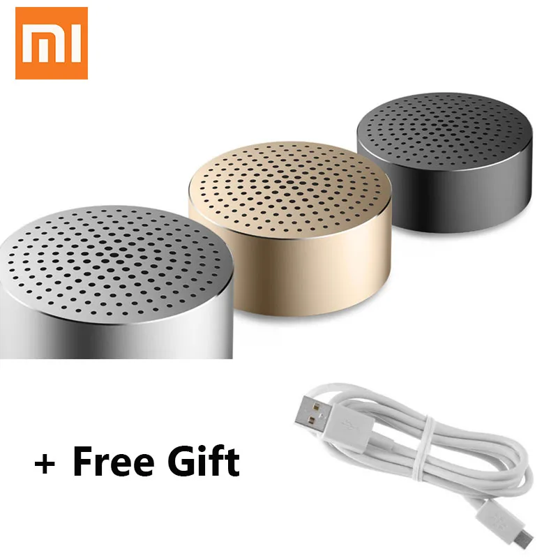 

Xiaomi bluetooth mini speaker portable mp3 pocket gift build in mic wireless handsfree good sould quality tone music player