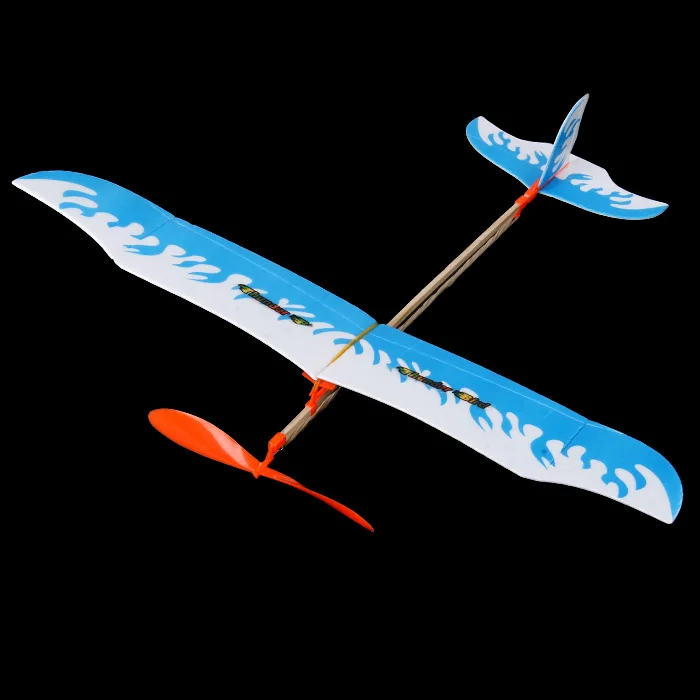 DIY Assembling Rubber Band Powered Glider Inertial Educational Toy