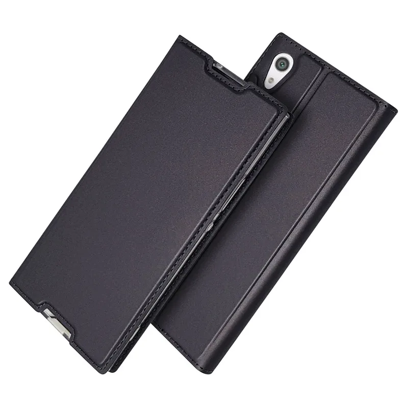 Кожаный чехол-книжка для Sony Xperia L1 L2 XA1 Plus X XA XA3 Ultra XZ XZ1 Compact XZ2 Premium XZ3 Z5 Mini | Мобильные