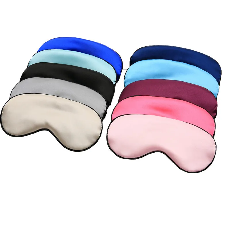 

1pcs Car Interior Eye Mask Pure Silk Padded Shade Cover Travel Rest Relax Aid Blindfolds Eye Sleeping Glasses Car Accessories