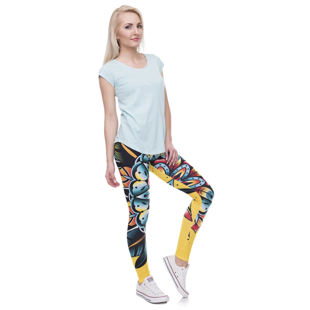 Женские леггинсы с рисунком высокой талией|legging high|women fashion leggingswomen leggings |