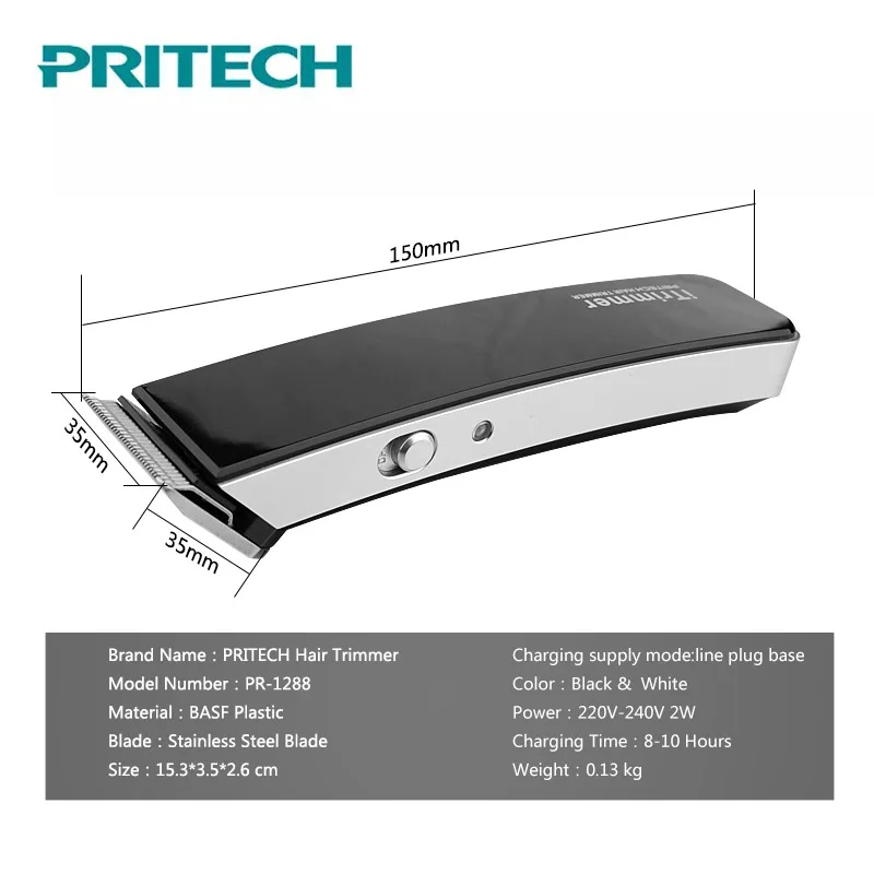 2018 Pritech Professional Hair Clippers For Men Rechargeable Electric Hair Cutting Machine Beard Trimmer Shaver Cordless Haircut 2018 Pritech Professional Hair Clippers For Men Rechargeable Electric Hair Cutting Machine Beard Trimmer Shaver Cordless Haircut