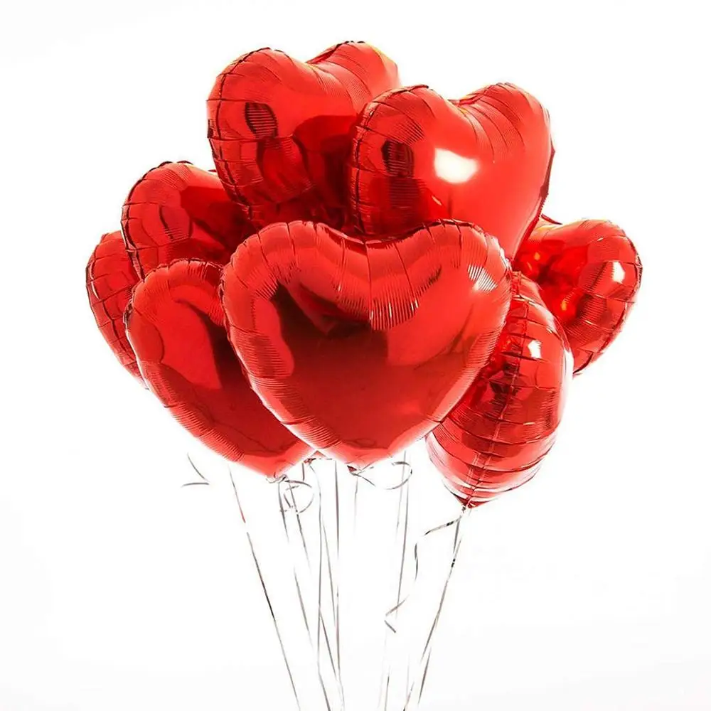 Balloons Happy Birthday Baby Shower Wedding Party Latex 10 Pcs Decor Kit Red Banner Confetti K514 | Дом и сад