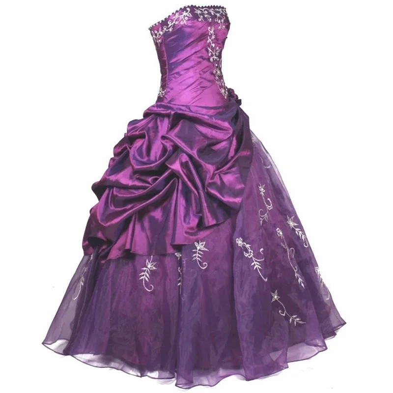 Дешевые бордовые темно синие фиолетовые платья для Quinceanera с бисером бальное
