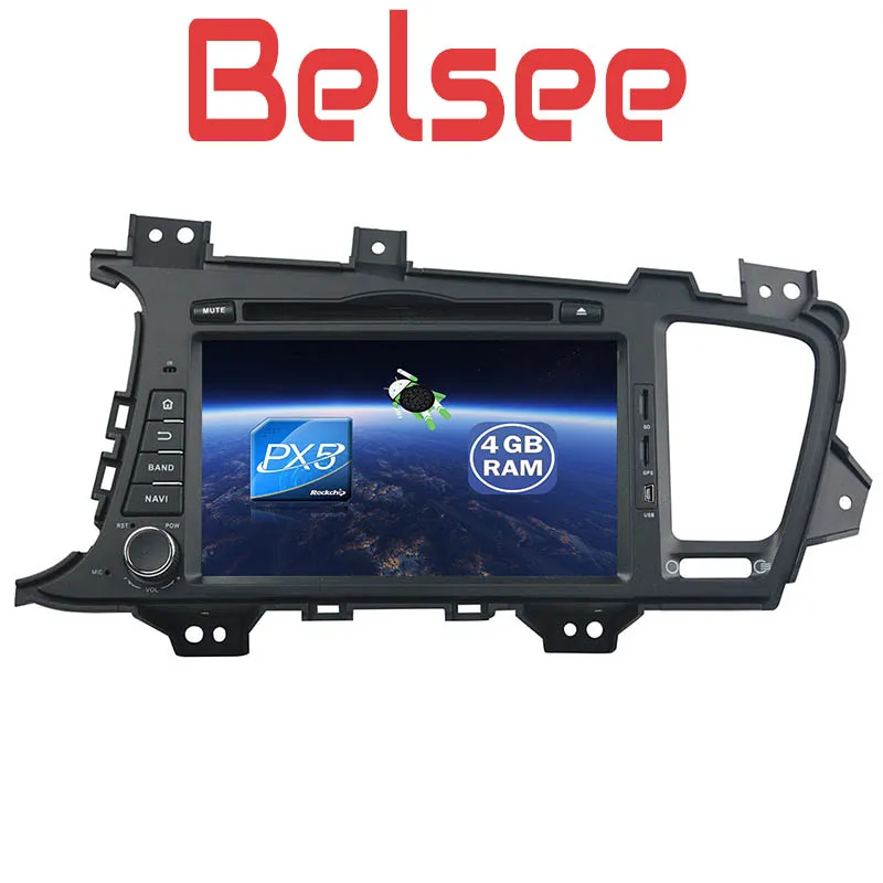 Cheap Belsee Kia K5 Optima 2011 2012 2013 Din Android 8 Stereo Radio GPS DVD Head Unit Support Android Auto Bluetooth Touch Screen IPS 3