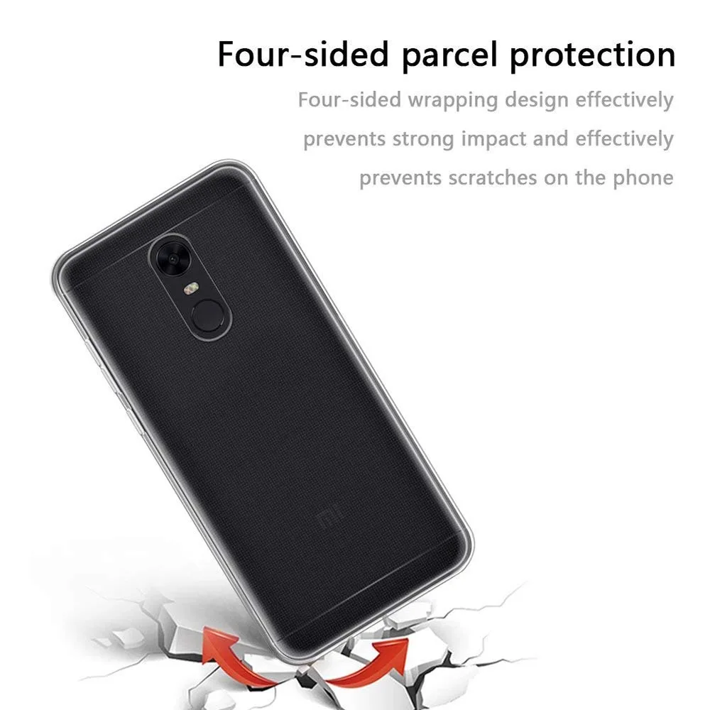 For Xiaomi Redmi 5 Plus 5A 4A 4X Case Clear Phone Case Soft TPU Silicone Back Cover For Xiaomi Mi A1 5X Mi 8 Mi 6 MIX2 Redmi S2 (4)