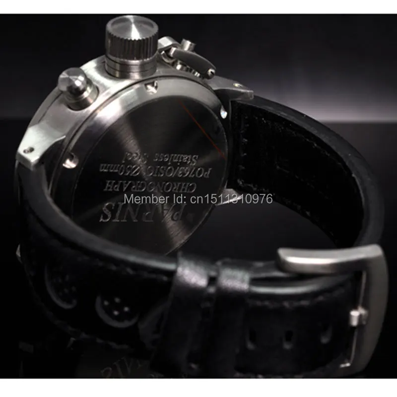Мужские кварцевые часы с хронографом 50 мм|quartz jelly watch|quartz leather watchquartz women watch |