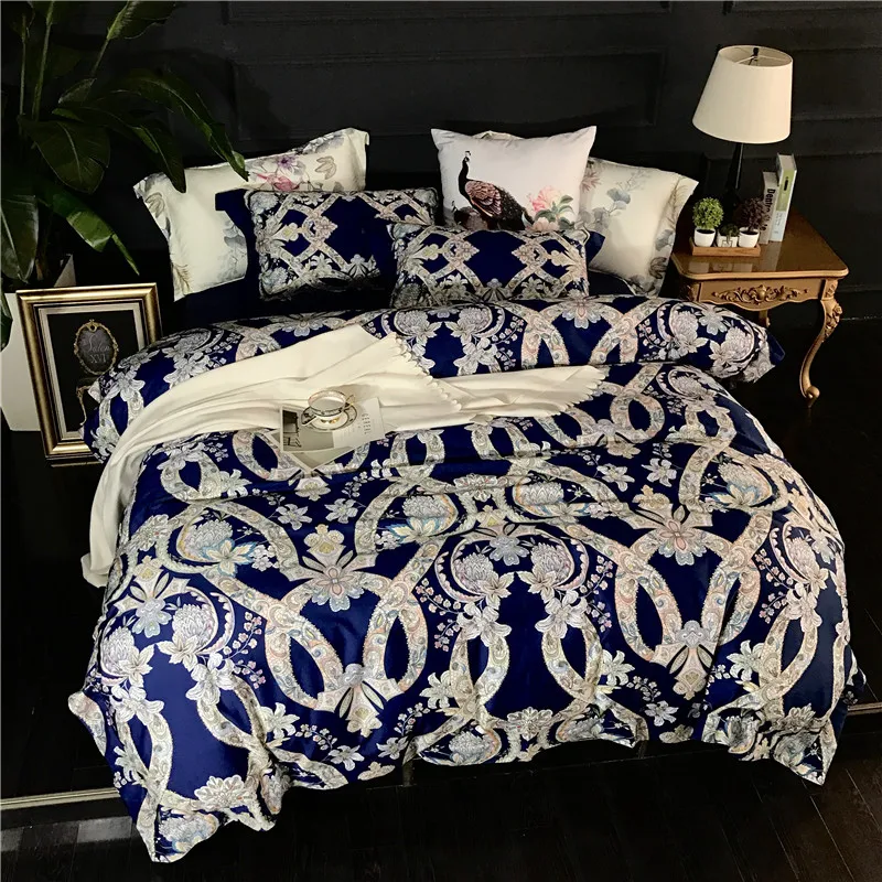 

2018 egyptian cotton bed linens 4pcs/set duvet cover set boho bed set queen size bedding bedclothes bedding set king size