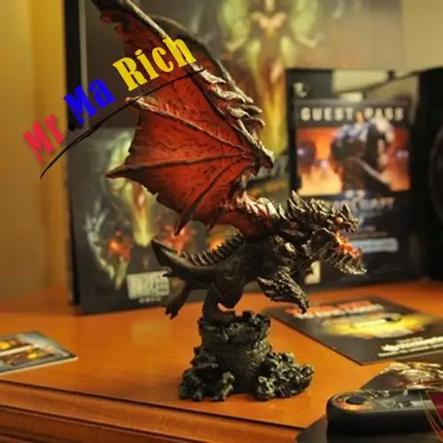 

Hot Wow Online Game Character Cataclysm Deathwing Toy Figure Figurine Statue Doll Collection New