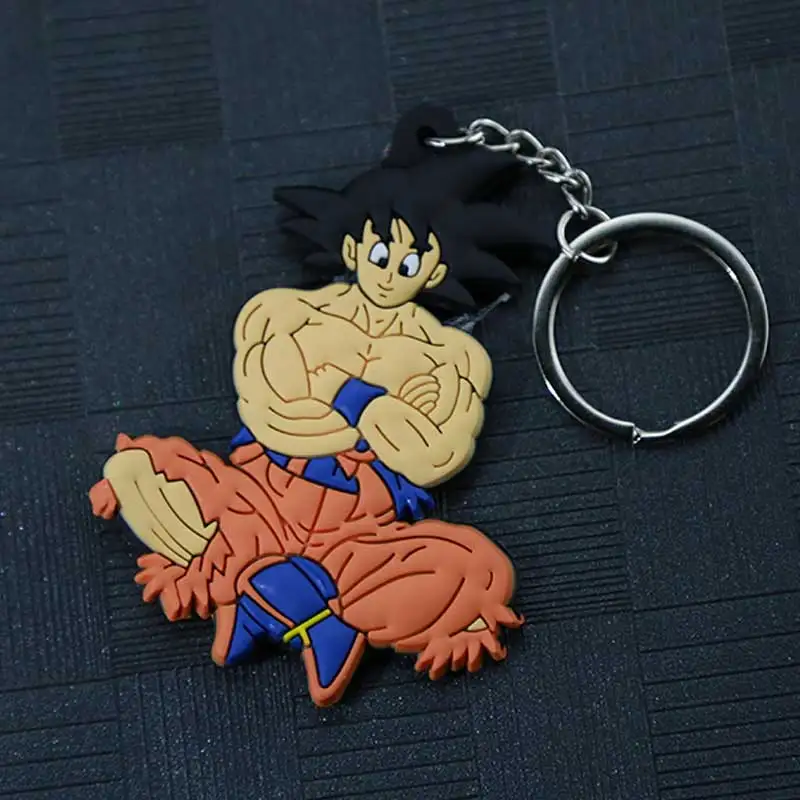 Новый мультфильм аниме Dragon Ball брелок Сон Гоку Супер Saiyan силиконовая трубка для водяного охлаждения фигурку кулон коллекция игрушек