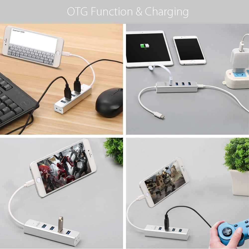 USB C 4-Port Hub-3