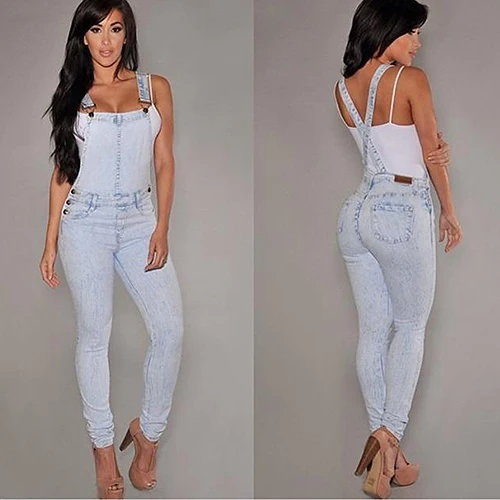 

Women Sexy Slim Fit Baggy Loose Jeans Denim Overalls Pants Jumpsuit Rompers
