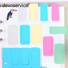 5 шт./лот однотонные Цвет креативная Закладка одноразовые Цвет закладки Примечание Бумага A5 A6 с отрывными листами книги с закладки Канцелярии подарки