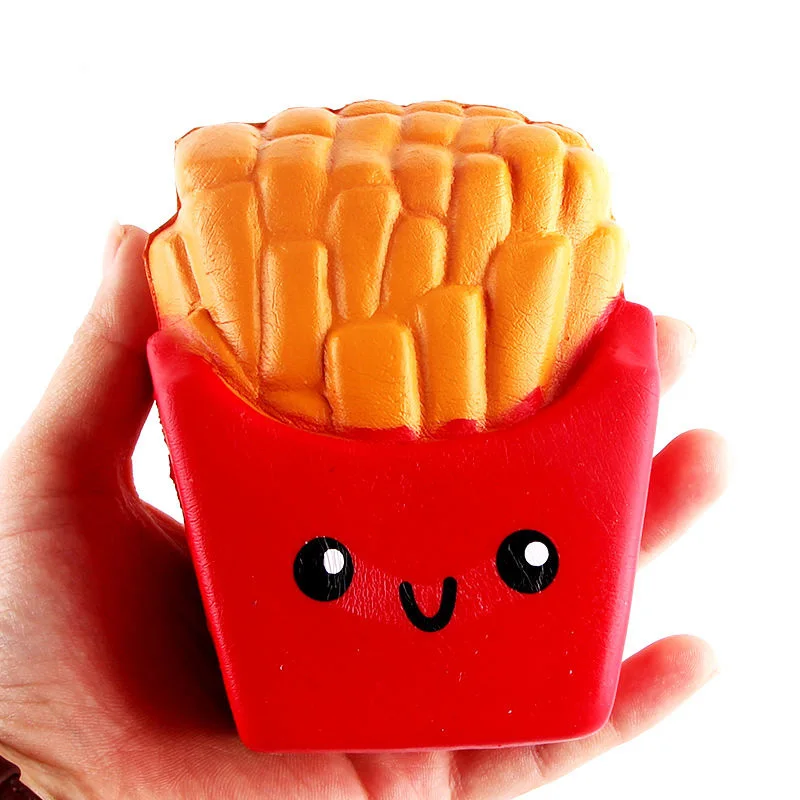 Kawaii Squishies картофель фри ароматизированные мягкие медленно восстанавливающие
