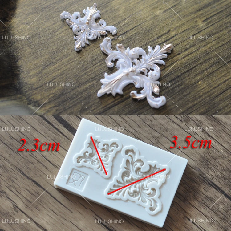 

DIY Baroque Scrolls silicone cake mold fondant mold cake decorating tools chocolate gum paste mold soap mould FM1195