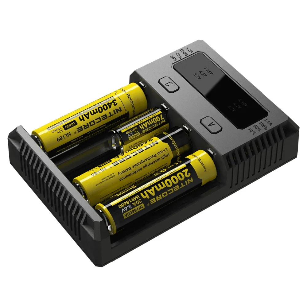 100% оригинальное интеллектуальное зарядное устройство Nitecore i4 универсальное для