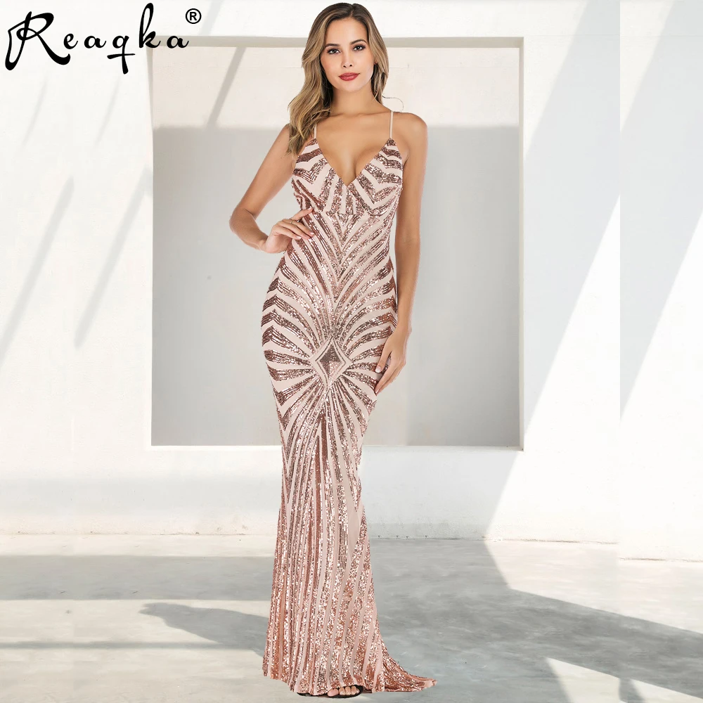Женское платье макси в полоску с V образным вырезом и открытой спиной|elegant rompers|romper