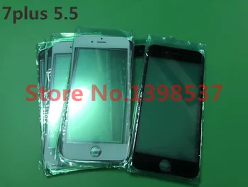 

100pcs/lot AAA high quality glass lens for iphone 7 plus 5.5inch LCD Front Touch panel Glass Outer Lens Replacement Repair Part