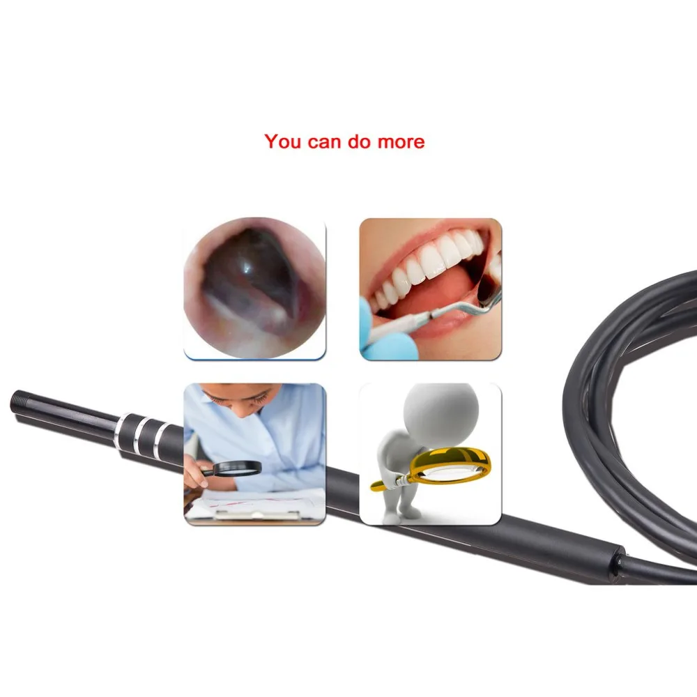 Международная упаковка) USB Ear Cleaning Endoscope HD визуальная ложка многофункциональная с камерой светящаяся Ушная ухо забота о здоровье