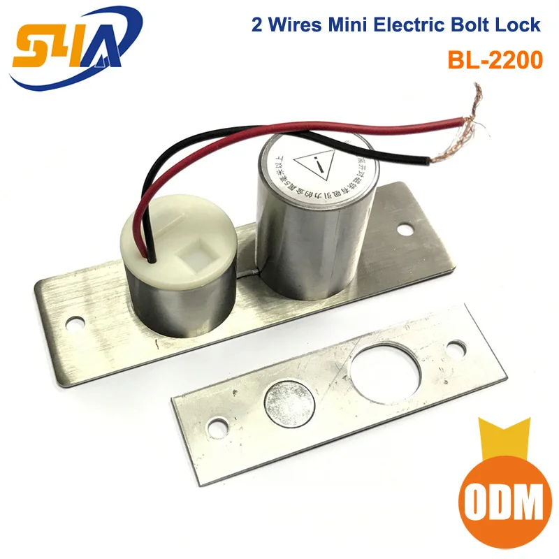 2 wires mini bolt Низкая температура 5 проводов Электрический Болт замок с таймером для безрамной стеклянной двери - Цвет: 2 wires mini bolt