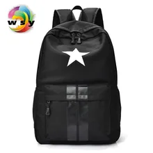 Star & strips printing canvas backpack Contracted joker preppy style school Portable large capacity travel
