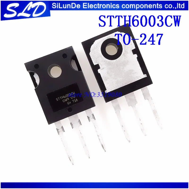 2 шт./лот STTH6003CW TO-247 STTH6003 TO247 300V 60A новая и оригинальная фотография | Электроника