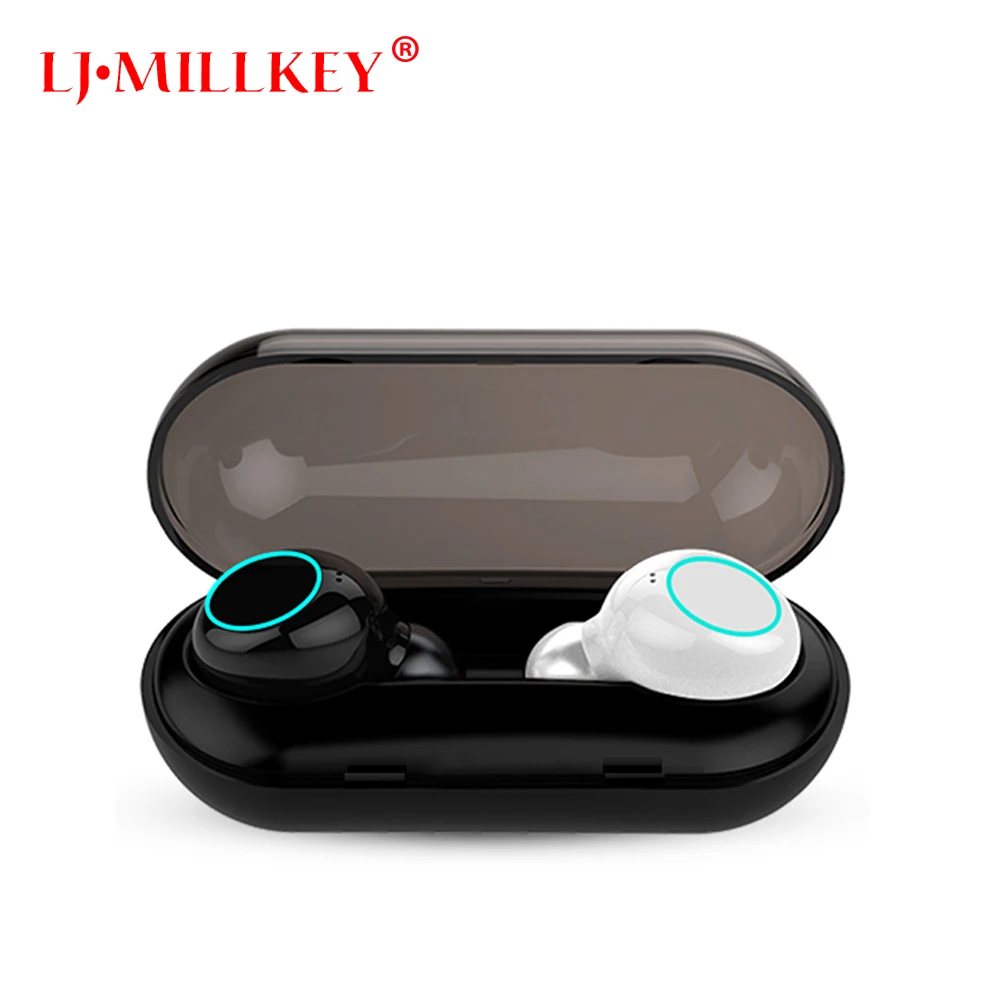 

V5.0 2018 New Bluetooth V5.0 TWS Earphone True Wireless Stereo Earbud IPX8 Waterproof SYLLABLE Bluetooth Headset for Phone YZ205