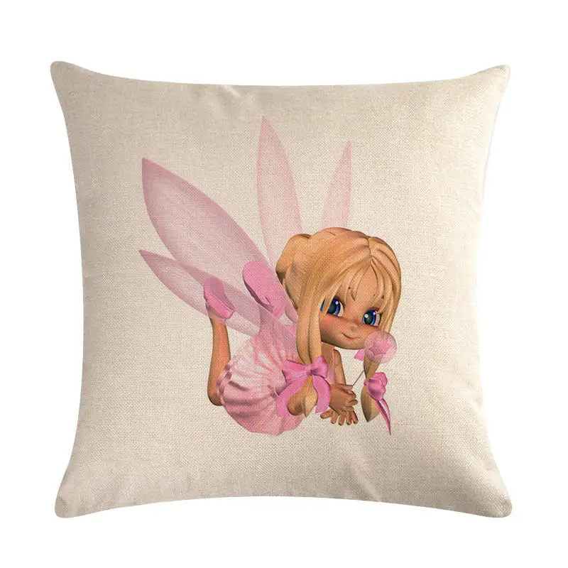 Сказок для девочек ButterflyHomerDecor чехол подушки Наволочки покрытия подушек размером