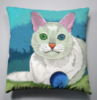 

Decorative Cat 40x40cm Pillow Case Cover Seat Bedding Cushion 001