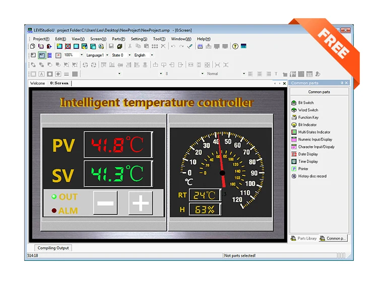 Wecon LEVI-2043E-N tft hmi сенсорный экран с Ethernet