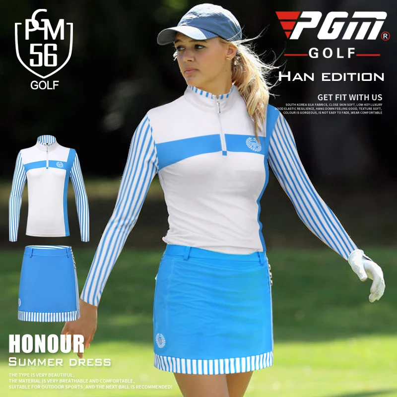 

Women Golf shirt or skirts lady summer outdoor golf short-sleeve shirt girl golf apparel quick dry slim sports wear skirts set