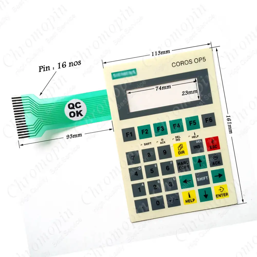 keyboard for 201BB002 6AV3 505-1FB12 