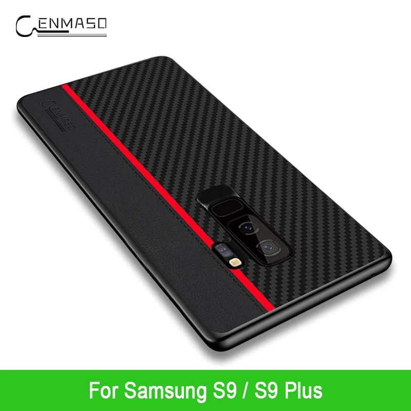 

For Samsung S9 Plus Case Original CENMASO Fiber Leather Protection Cover for Samsung Galaxy S9 Case Case for Samsung S9 Cover
