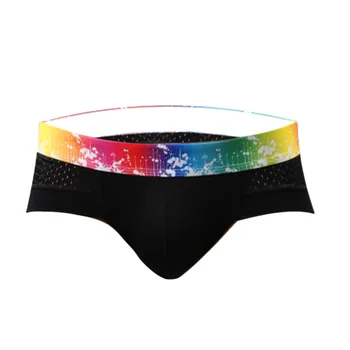 

Sexy Men Underwear Briefs Shorts Modal Mesh Underpants Male Breathable Low Rise Panties Cueca calzoncillo Plus Size M-3XL