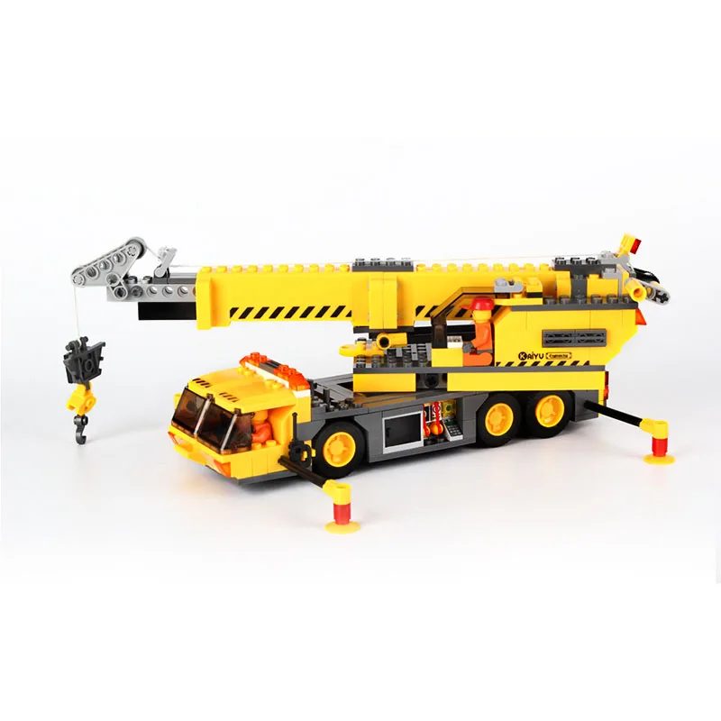 Engineering crane car Toys enlighten Building Blocks Compatible Legoe City Sets Education Bricks Gifts For Kid guindaste