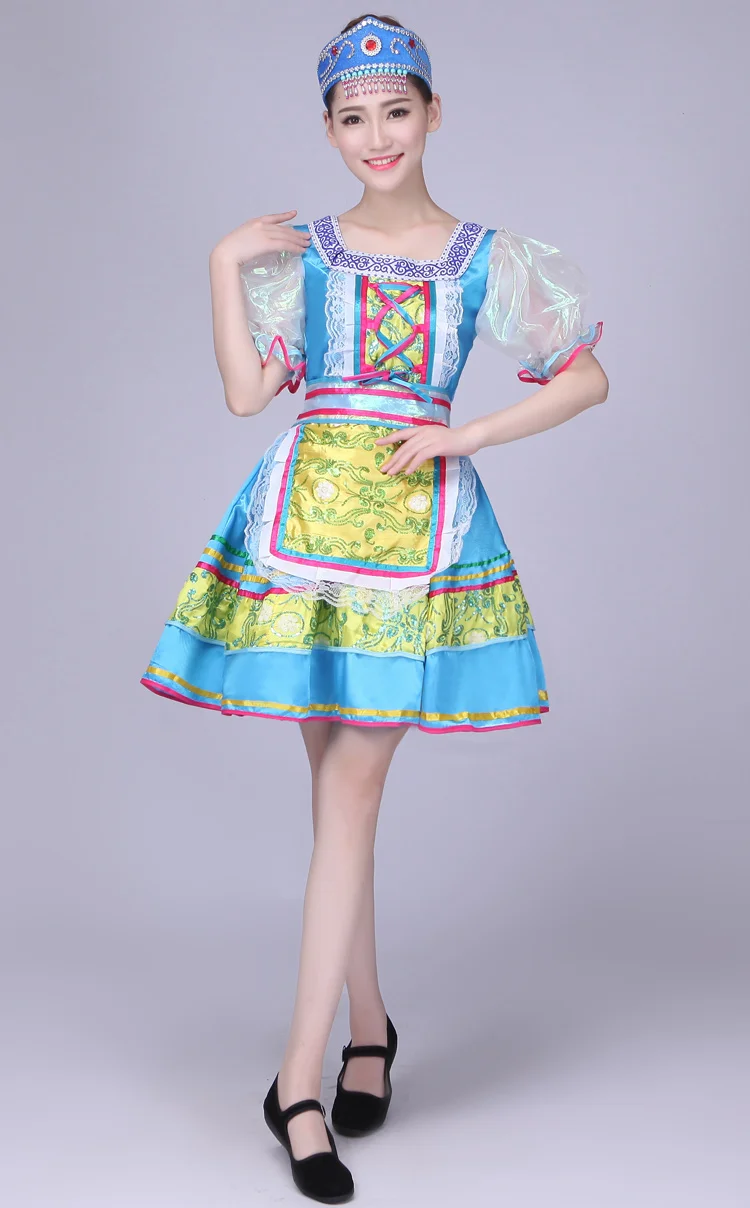 Народные танцевальные костюмы, Классический женский традиционный русский костюм, китайский детский танцевальный костюм для девочек, Национальный китайский костюм