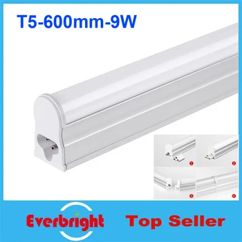 

70 pcs/lot T5 Led Tube Light 600mm 10W 48Led/pcs 2ft 0.6M SMD 2835 Led Bulb Fluorescent Tube AC 85-265V Warm White/Cool White