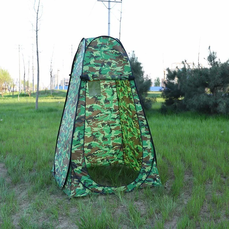 Outdoor Change Clothes Toilet Camouflage Tent Automatic Open Portable