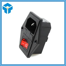 3 d printer accessories Rocker switch power connector plug power socket switch Voltage current 15 a 220 v / 110 v