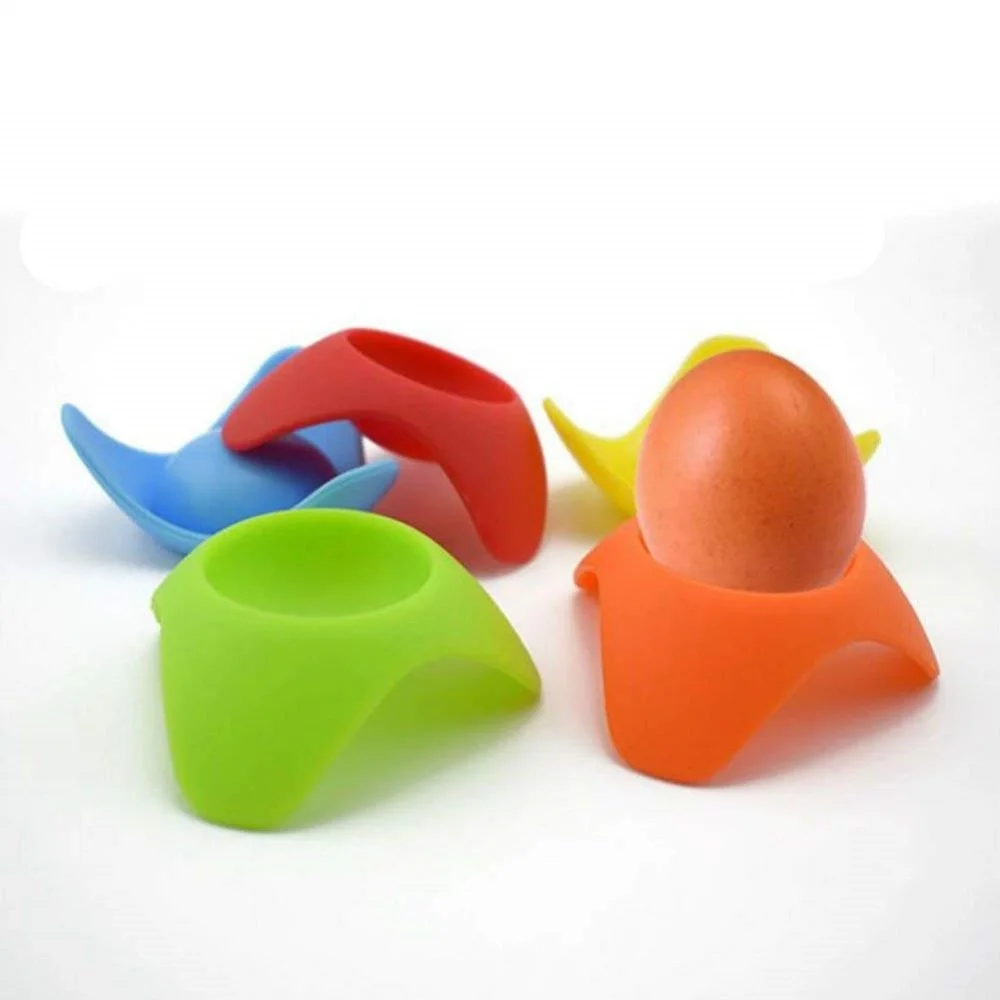 

New Arrival best selling Convenient Silica Gel Egg Holder Protection Rack Kitchen Portable Tools Home Useful For Home Decor