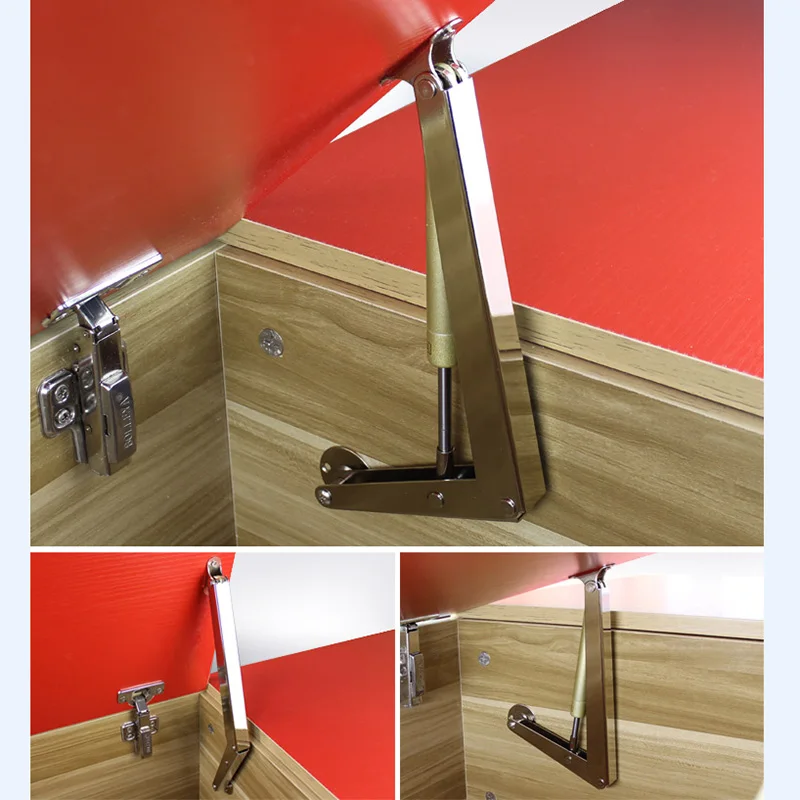 

60-150N Tatami Support Window Cabinet Pillar Hydraulic Rod Pressure Spring Pneumatic Metal Copper Oil Shaft Stop At Any Angle