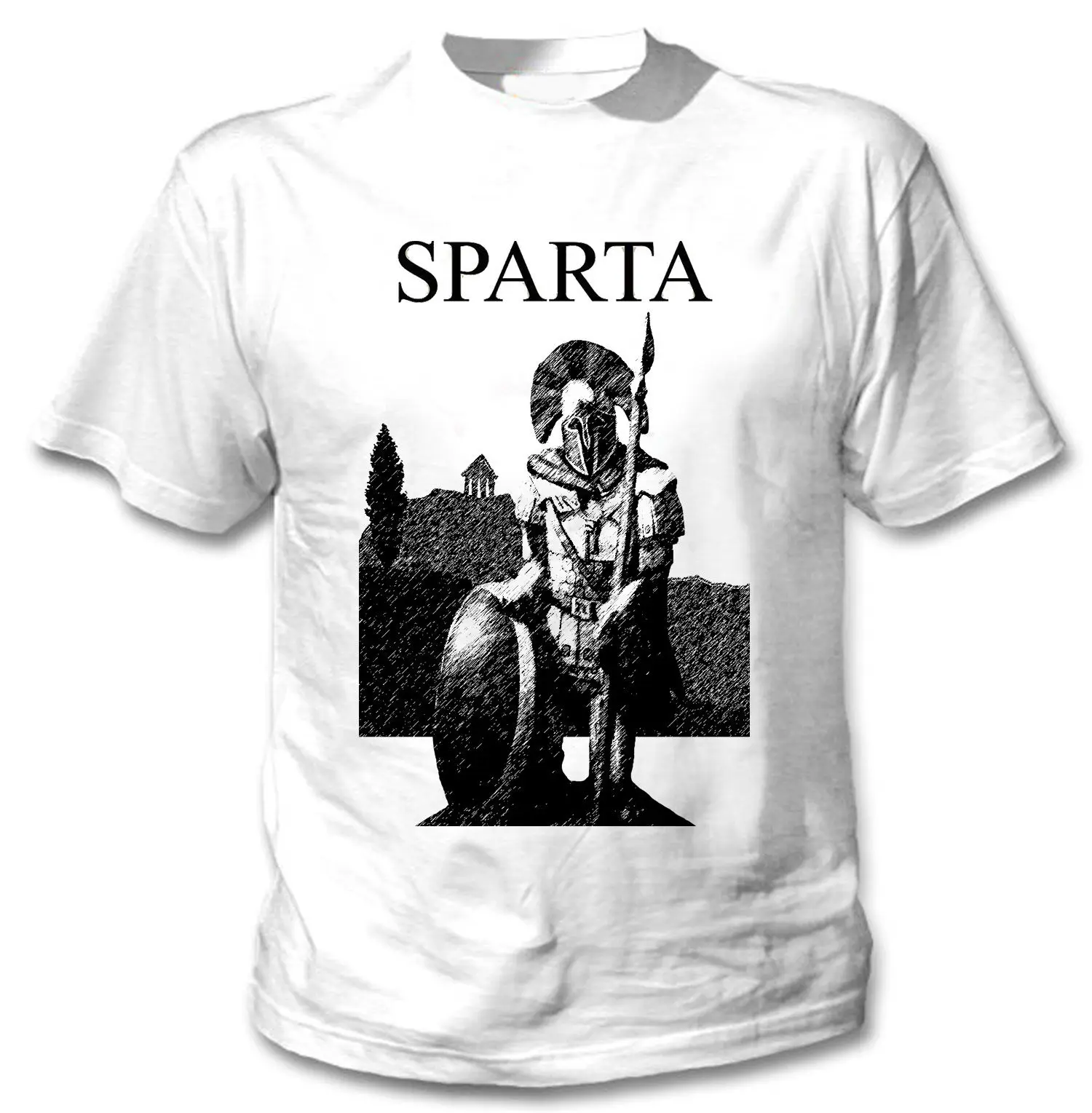 SPARTAN WARRIOR SPARTA - NEW COTTON WHITE T SHIRT Short Sleeves New Fashion T-Shirt Men Clothing Top Tee Plus Size Harajuku SPARTAN WARRIOR SPARTA - NEW COTTON WHITE T SHIRT Short Sleeves New Fashion T-Shirt Men Clothing Top Tee Plus Size Harajuku